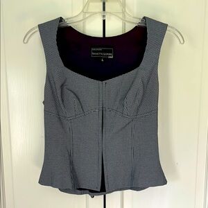 Nanette Lepore Women's Black and White bustier size 4